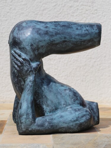 Sculpture titled "Meuble humain" by Jean Pierre Picheny, Original Artwork, Resin