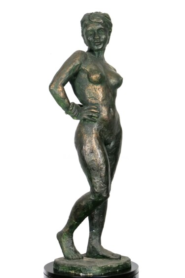 Sculpture titled "Katie debout" by Jean Pierre Picheny, Original Artwork, Plaster