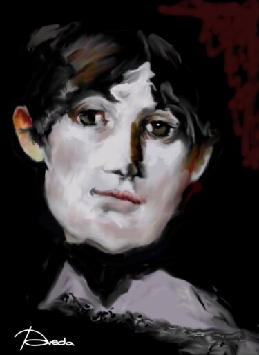 Arts numériques intitulée "Berthe  Morisot" par Poveda Jean -Pierre, Œuvre d'art originale, Peinture numérique