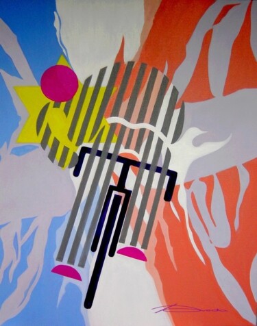 Peinture intitulée "le Vél d'Hiv !!" par Jean Pierre Poveda, Œuvre d'art originale, Acrylique