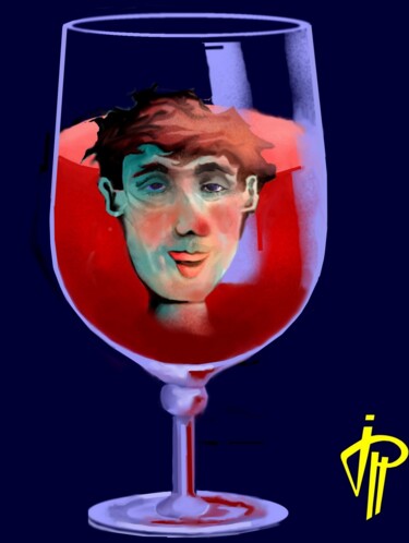 Arts numériques intitulée "L'alcoolisme  !!" par Jean Pierre Poveda, Œuvre d'art originale, Peinture numérique