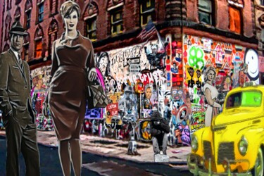 Цифровое искусство под названием "Mad Men" - Jean Pierre Rizzo, Подлинное произведение искусства, Цифровая живопись
