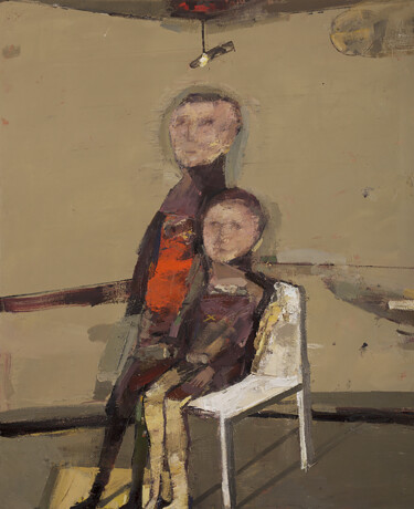 Malarstwo zatytułowany „Duo” autorstwa Jean-Pierre Ruel, Oryginalna praca, Olej