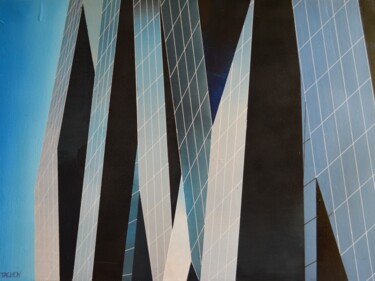 Peinture intitulée "facade" par Jean Pierre Tachon, Œuvre d'art originale, Acrylique