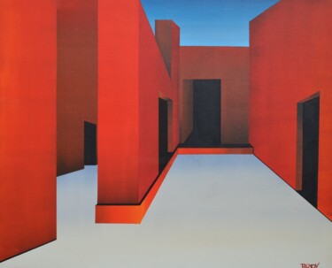 Peinture intitulée "10-nuances-de-rouge" par Jean Pierre Tachon, Œuvre d'art originale, Acrylique