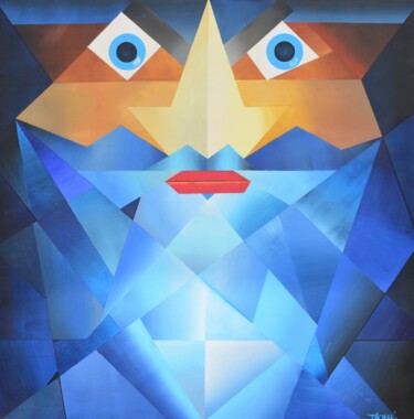 Peinture intitulée "Barbe bleue" par Jean Pierre Tachon, Œuvre d'art originale, Acrylique