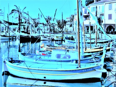 Photography titled "LES BARQUES" by Jean-Pierre Tastevin, Original Artwork, Digital Photography