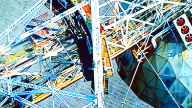Fotografie mit dem Titel "satellite en orbite" von Jean-Pierre Tastevin, Original-Kunstwerk, Digitale Fotografie