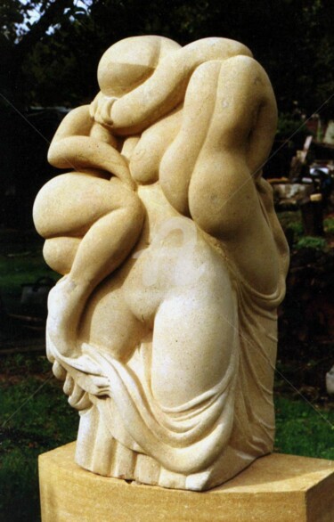 Sculpture intitulée "Volupté" par Jean-Pierre Tauzia, Œuvre d'art originale, Pierre