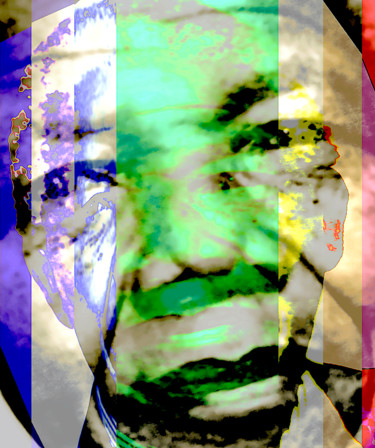 摄影 标题为“Mandela2” 由Jean-Pierre Simard, 原创艺术品, 操纵摄影 安装在纸板上