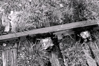 Fotografie getiteld "fol rail" door Jean-Pierre Simard, Origineel Kunstwerk, Digitale fotografie