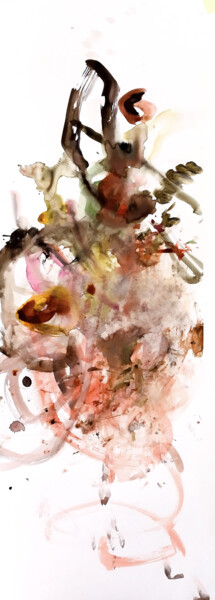 Peinture intitulée "Unconscious art" par Jean Ponomarevsky, Œuvre d'art originale, Aquarelle