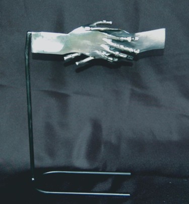 Скульптура под названием "Amitié" - Jean Remaury, Подлинное произведение искусства, Металлы