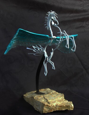 Escultura titulada "Pegase" por Jean Remaury, Obra de arte original, Metales