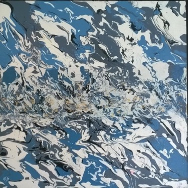Peinture intitulée "ciel gris" par Jean Senterre, Œuvre d'art originale, Acrylique