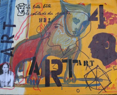 Peinture intitulée "N°7 RIMBAUD ET  LA…" par Jean Starck, Œuvre d'art originale, Acrylique