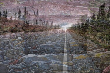 Photographie intitulée "La route sans fin" par Jean-Thomas Bédard, Œuvre d'art originale, Photographie numérique