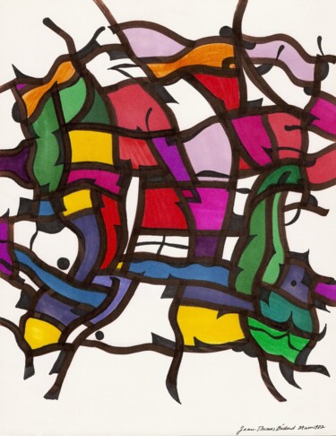 Drawing titled "C-775" by Jean-Thomas Bédard, Original Artwork, Marker