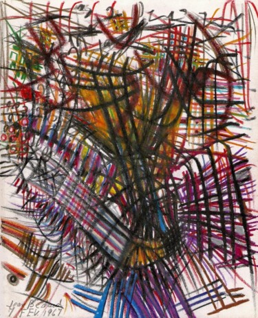 Dessin intitulée "B-1275" par Jean-Thomas Bédard, Œuvre d'art originale, Crayon