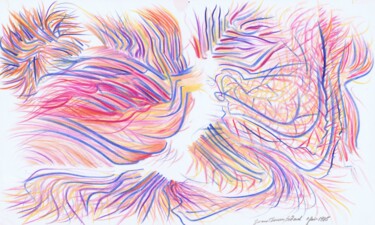 Dessin intitulée "L'élan vital" par Jean-Thomas Bédard, Œuvre d'art originale, Crayon