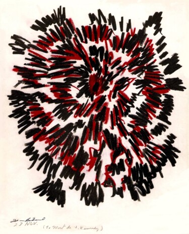 Dessin intitulée "B-275 - La mort de…" par Jean-Thomas Bédard, Œuvre d'art originale, Crayon
