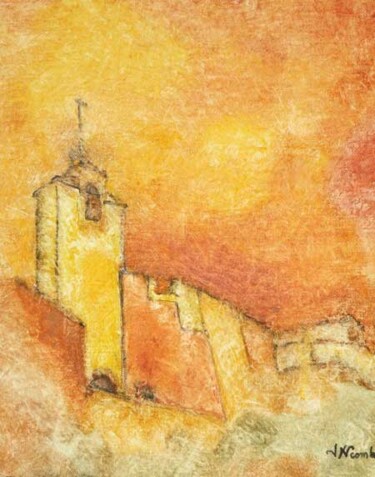 Peinture intitulée "roussillon1.jpg" par Jean Xavier Combe, Œuvre d'art originale, Huile