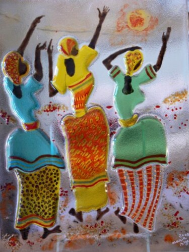 Artisanat intitulée "DANSEUSES AFRICAINE" par Jean-Yves Delille, Œuvre d'art originale