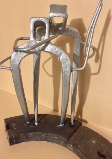 「Danseurs」というタイトルの彫刻 Jean-Yves Grossiordによって, オリジナルのアートワーク, 金属