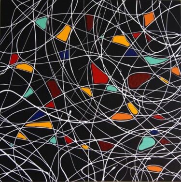 Peinture intitulée "Triptique couleur I…" par Jean-Yves Lega (LEGA), Œuvre d'art originale
