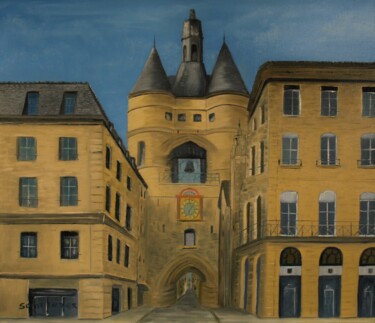 Картина под названием "la grosse cloche de…" - Jean-Yves Saint Lezer, Подлинное произведение искусства, Масло