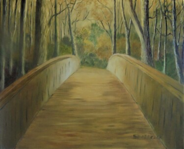 Peinture intitulée "le passage" par Jean-Yves Saint Lezer, Œuvre d'art originale, Huile
