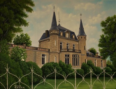 Ζωγραφική με τίτλο "Chateau MALLERET (0…" από Jean-Yves Saint Lezer, Αυθεντικά έργα τέχνης, Λάδι