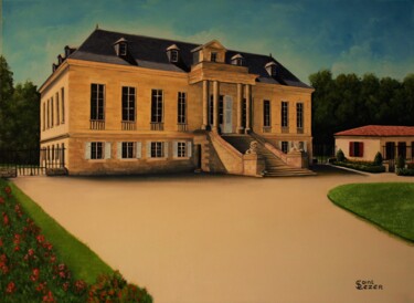 Schilderij getiteld "Château la Louvière" door Jean-Yves Saint Lezer, Origineel Kunstwerk, Olie