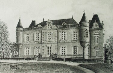 Σχέδιο με τίτλο "Château MAUVESIN BA…" από Jean-Yves Saint Lezer, Αυθεντικά έργα τέχνης, Μολύβι