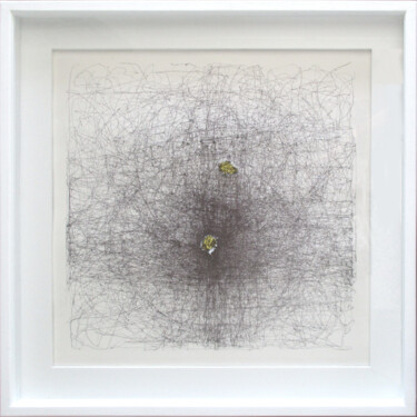 Drawing titled "été 2020 - 4" by Jean-Yves Verne, Original Artwork, Ink Mounted on Other rigid panel