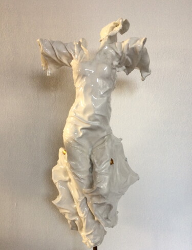 Sculpture intitulée "" Je vole..."" par Jean-Yves Verne, Œuvre d'art originale, Résine