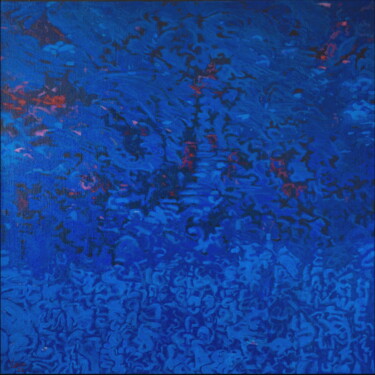 Peinture intitulée "blue forest" par Jean-Yves Verne, Œuvre d'art originale, Acrylique