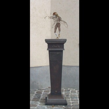 Γλυπτική με τίτλο "voltaire - la diago…" από Jean-Yves Verne, Αυθεντικά έργα τέχνης, Mixed Media