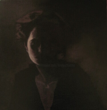 Malerei mit dem Titel "portrait de femme -…" von Jean-Yves Verne, Original-Kunstwerk, Acryl Auf Keilrahmen aus Holz montiert