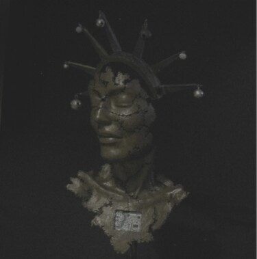 "liberty joker" başlıklı Heykel Jean-Yves Verne tarafından, Orijinal sanat, Çimento