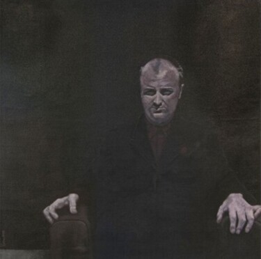 Pintura titulada "portrait d'homme as…" por Jean-Yves Verne, Obra de arte original, Acrílico Montado en Bastidor de camilla…