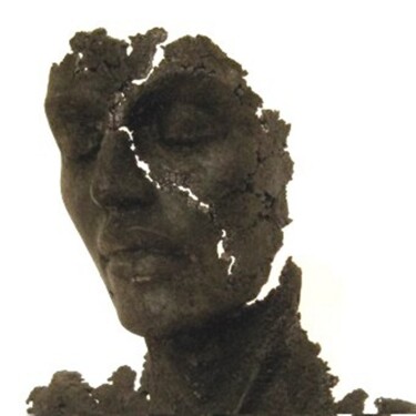 Escultura titulada "buste -  détail" por Jean-Yves Verne, Obra de arte original, Otro