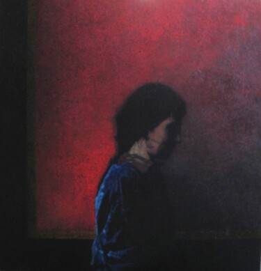 Schilderij getiteld "portrait de femme -…" door Jean-Yves Verne, Origineel Kunstwerk, Acryl