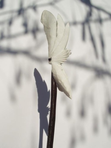 Sculpture titled "Plume de coq 2" by Jean Barral Baron, Original Artwork