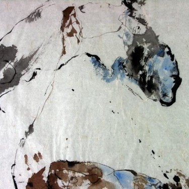 Peinture intitulée "Sous une averse" par Jean Cabane, Œuvre d'art originale