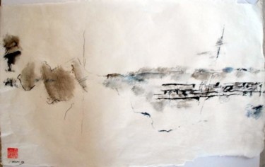 Peinture intitulée "Paresseuses barques" par Jean Cabane, Œuvre d'art originale