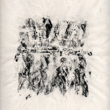 Peinture intitulée "monotype-25x25-09-0…" par Jean Cabane, Œuvre d'art originale