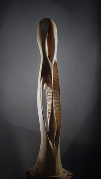 Sculpture intitulée "Gard 2" par Jean-Charles Ferrand, Œuvre d'art originale, Bois