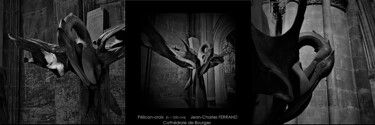 Escultura titulada "Pélican-croix (Cath…" por Jean-Charles Ferrand, Obra de arte original, Madera
