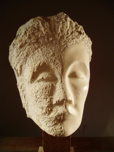 Escultura titulada "Portrait 2" por Jean-Charles Ferrand, Obra de arte original, Piedra